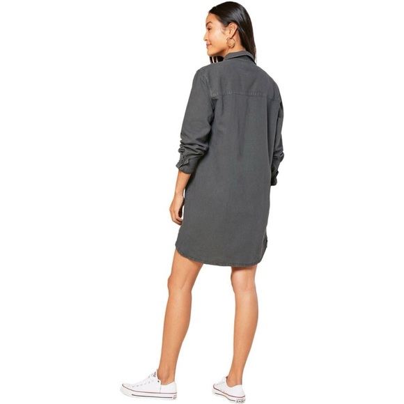 Outerknown SEA shirt dress in utility grey! EUC - Picture 2 of 8